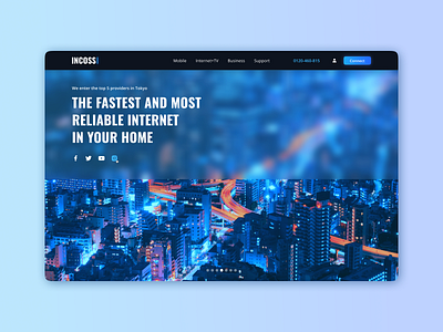 Incoss Landing page Design