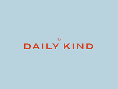 The Daily Kind be kind branding campaign design identity kindness logo