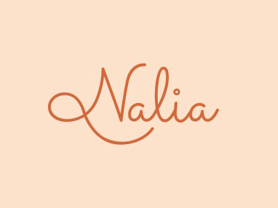 Nalia Logo branding clothing clothing brand design logo