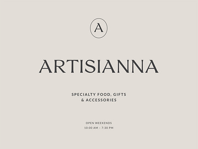 Artisianna Brand Identity branding graphic design logo