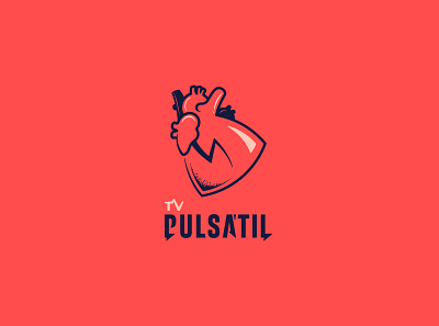 Tv Pulsátil brand brand design logo logo design logo illustration logotype youtube channel youtube logo youtuber youtubers