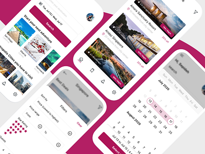 Hotel booking App concept app booking design hotel hotel booking ui