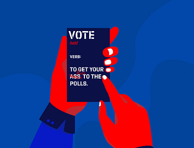 Go Vote design illustration