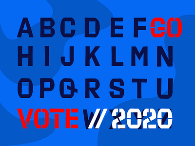 Alphabet Vote design illustration