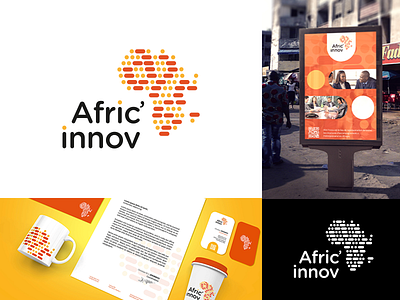 Logo AFRIC INNOV branding design graphic design identity illustration innovation logodesign logotype mark vector