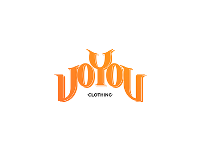 Logo VOYOU Clothing branding branding identity graphic design illustration illustrator logodesign logotype palindrome vector