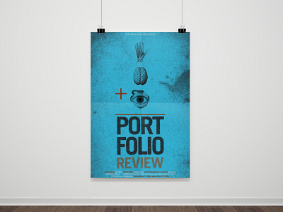 Portfolio Review Poster design mixed media poster typography