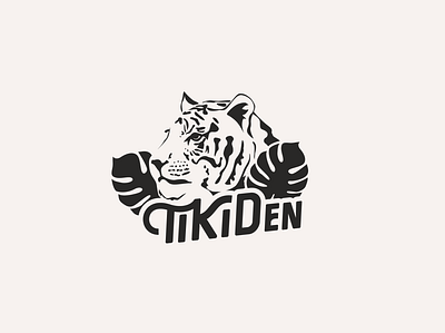 TikiDen Logo branding design illustration