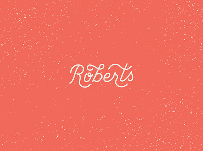 Roberts Typography branding design typography