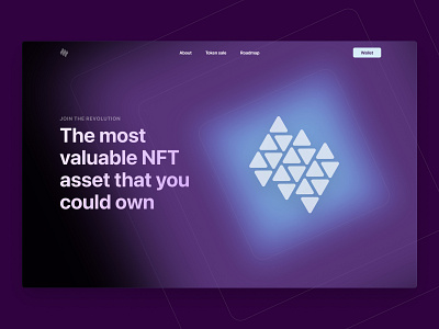 Crypto company main page bitcoin crypto nft nftart nfts rarible superfarm superrare ui design uidesign web design webdesign