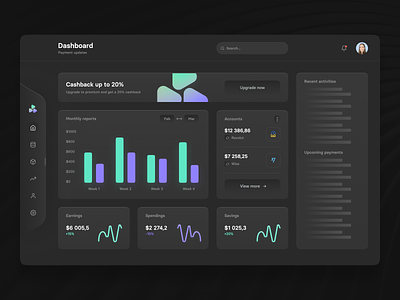 Nothing UI – Financial Dashboard dashboard dashboard ui dashboard ux finance financial app fireart