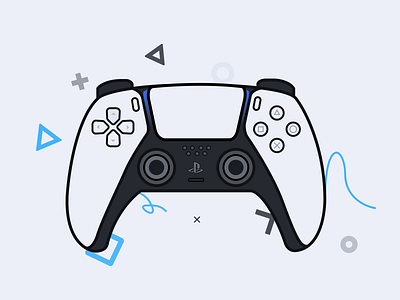 Illustration Controller PS5 in Figma console controller design figma illustration playstation ps5