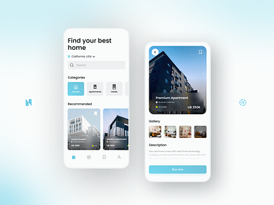 App Find your Home app design design app figma ui concept