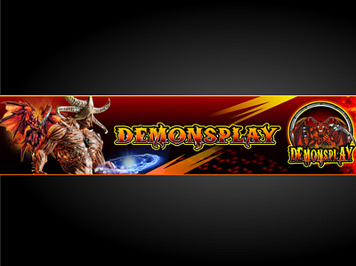 demonsplay gaming banner design esport logo mascot subbadges twitch twitch banner twitch logo twitchemote youtube banner youtube logo