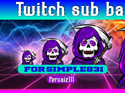 reaper emotes and badges design esport logo mascot subbadges twitch twitch banner twitch logo twitchemote youtube banner youtube logo