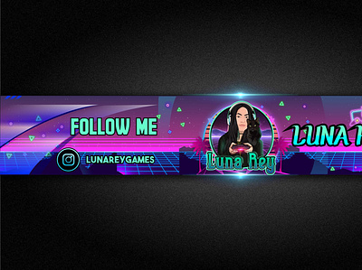 LUNAREY youtube banner design esport illustration logo mascot subbadges twitch twitch banner twitch logo twitchemote youtube youtube banner youtube logo