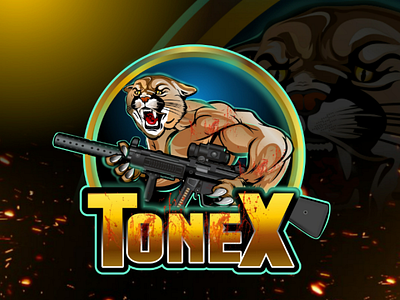 Mountain lion gaming logo Tonex gaming logo #logo #design #masc tonex gaming logo