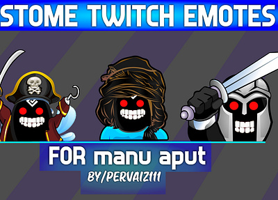 blackspirt emotes banner design illustration mascot subbadges twitch twitch banner twitch logo twitchemote youtube