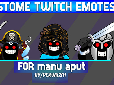 blackspirt emotes banner design illustration mascot subbadges twitch twitch banner twitch logo twitchemote youtube