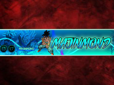 MAJINMOND YOUTUBE BANNER design esport logo mascot twitch twitch banner twitch logo twitchemote youtube banner youtube logo