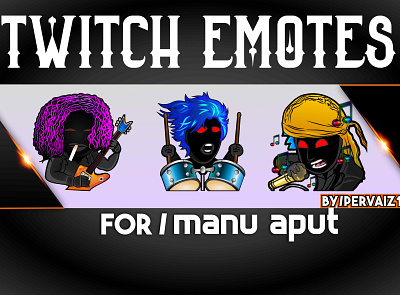 black spirit music emotes design esport illustration logo subbadges twitch twitch banner twitch logo twitchemote youtube banner youtube logo