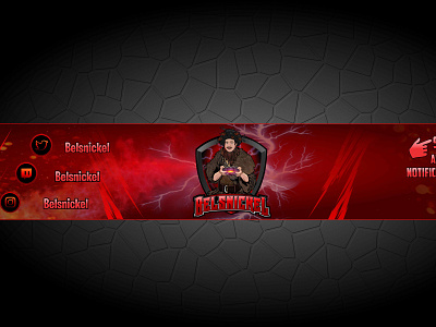 Belsnickel banner design esport logo mascot subbadges twitch twitch banner twitch logo youtube banner youtube logo