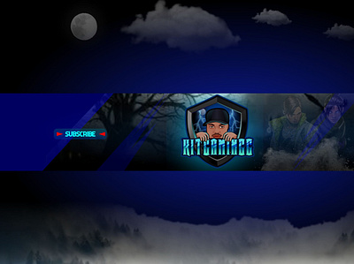 kitgamingg banner banner design logo twitch twitch banner twitch logo typography youtube youtube banner youtube logo