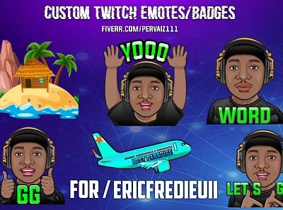 CUSTOM TWITCH EMOTES from photo illustration mascot subbadges twitch twitch banner twitch logo twitchemote youtube youtube banner youtube logo