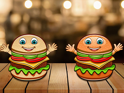 cute burger illustration