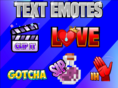 custom text twitch emotes