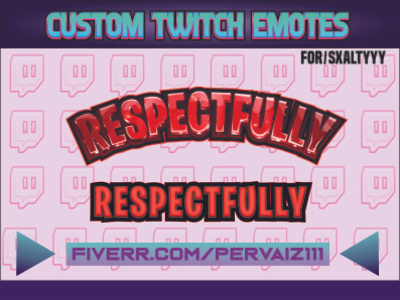 Respectfully text twitch emote