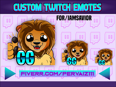 chibbi lion emotes chibbilion chibbilionemotes cutelion lionbadges lionemotes liontwitchemotes