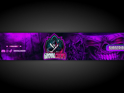 grim reaper youtube banner by CartoonArtist(Freelancer) on Dribbble