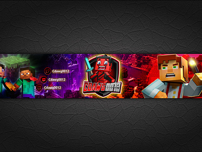 Minecraftgamingbanner Designs Themes Templates And Downloadable Graphic Elements On Dribbble