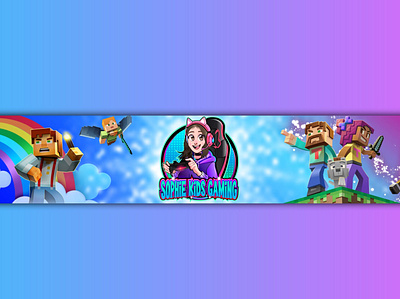 Kids Gaming banner Logo gamingbanners gaminglogo kidsbanner kidsgamingbanner kidsgaminglogo minecraftbanner twitchbanners youtubebanner