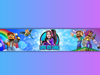 Kids Gaming banner Logo gamingbanners gaminglogo kidsbanner kidsgamingbanner kidsgaminglogo minecraftbanner twitchbanners youtubebanner