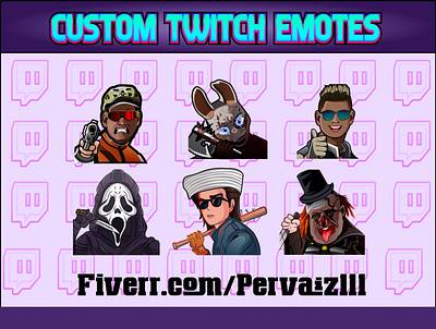 custom twitch emotes,game characters emotes,twitch,discord custom emotes design esport illustration logo subbadges twitch badges twitch banner twitch emotes twitch logo youtube banner youtube logo