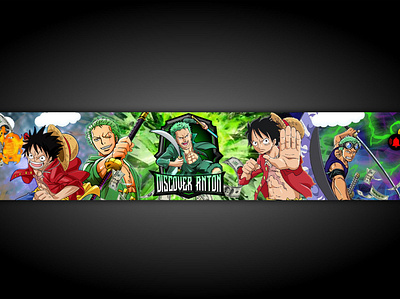 cartoon gaming logo banner,zoro,luffy,guko design esport illustration logo subbadges twitch banner twitch logo youtube banner youtube logo