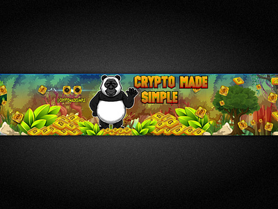 crypto banner ,crypto gaming banner,youtube banner art,cartoon