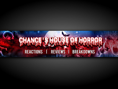 horror banner, scary theme, horror youtube banner, gaming banner