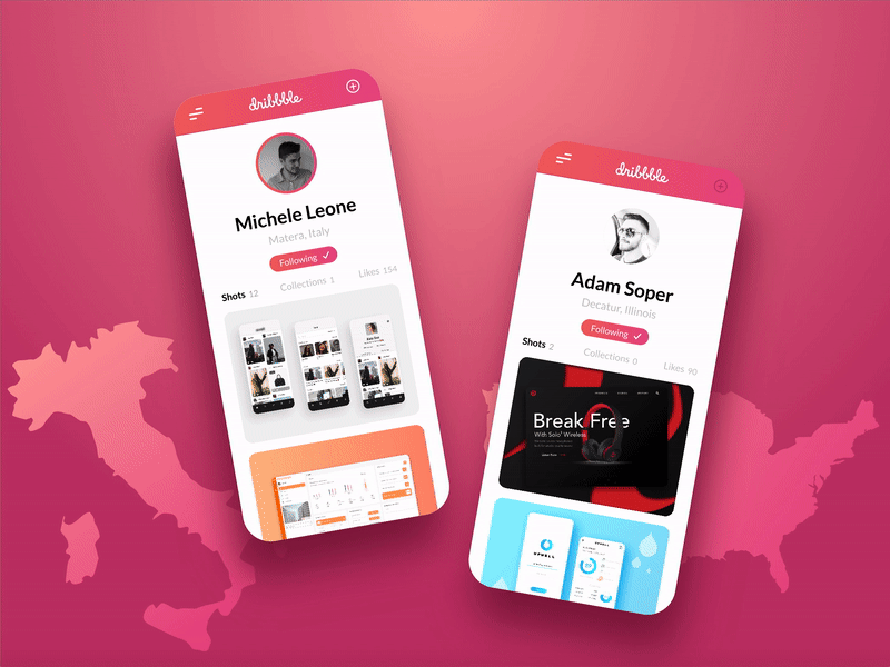 Thank You Michele! app design dribbble flat gif ios mobile player redesign thank you ui