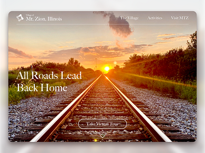 Hometown Rebound design homepage landing page ui web design
