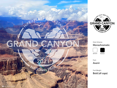 Grand Canyon Logo art branding design grand canyon illustration logo monochromatic national parks nature photo photography product design vector