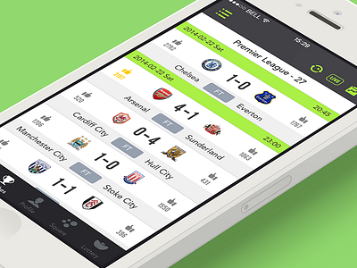 new interface ios7 soccer ui