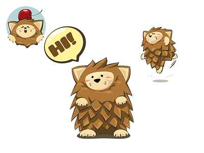 Stickers of Hedgehog Adventure game role sticker