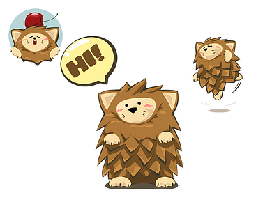 Stickers of Hedgehog Adventure