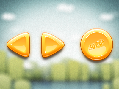 Buttons in Hedgehog Adventure game ios ui