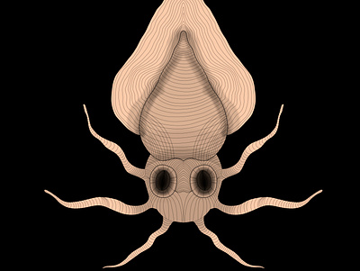 Sketch for [DAY30] artwork creepy drawing drawings horror horror art monster pattern scary sketch squid