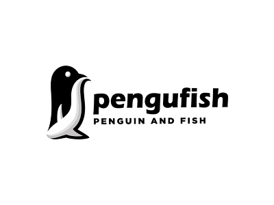 Penguin and Fish Logo