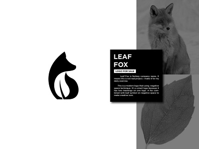 Organic Leaf and Fox Logo